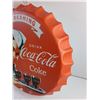 Image 2 : Coca Cola Bottle Cap Sign 17"