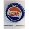 Image 1 : Pepsi Bottle Cap Sign 17"
