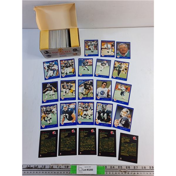 CFL Jogo 1991 Football Trading Cards - Authenticity Not Guaranteed