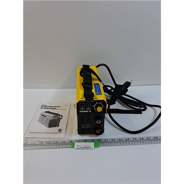 Power Fist - 75Amp Mini Inverter Stick Welder w/Manual - Powers On - As Is