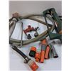 Image 4 : (5) Sprinklers & Adapters - & 6ft Garden Hose - As Is