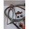 Image 5 : (5) Sprinklers & Adapters - & 6ft Garden Hose - As Is