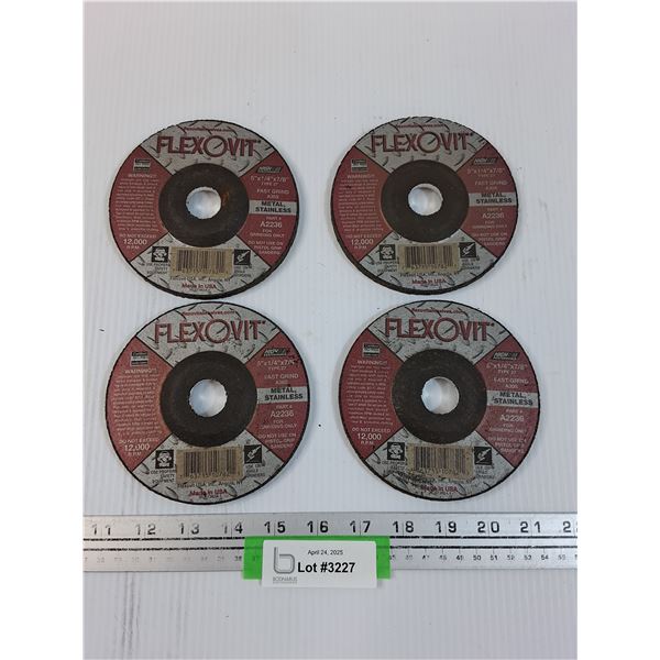 (4) Metal Grinding Discs - 5"