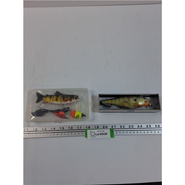 (2) Fishing Lures: Rapala Super Shad Rap & Case