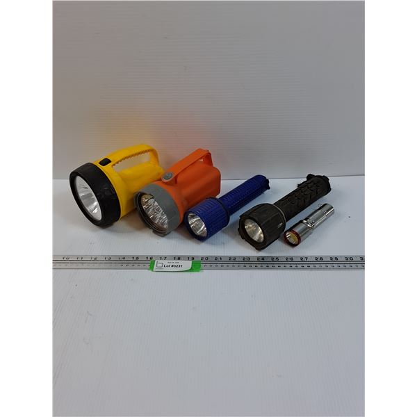 (5) Flashlights: Assorted, As Is
