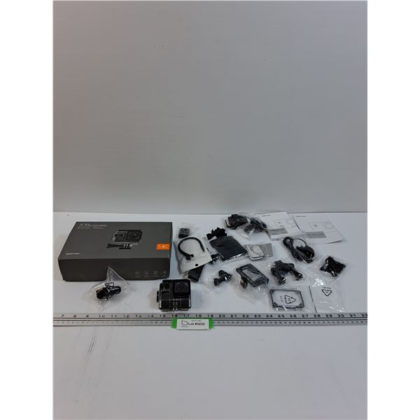 Apeman Action Camera w/Accessories in Box - As Is