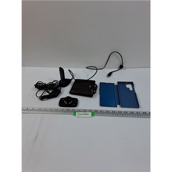 Car Camera, Speaker, Wallet, & Samsung Phone Case