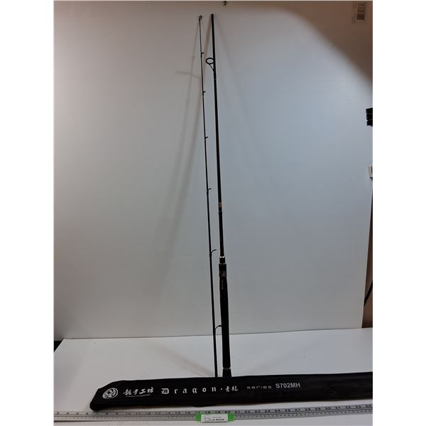 Asian Made Dragon Brand Fishing Rod - 44" Detached, 88" Long Total