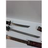 Image 6 : (4) Decorative Katana Style Swords & Displays - Some Wear, As Is