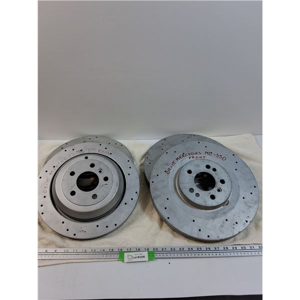 Brake Rotors for 09-15 Mercedes ML-350 Front & Rear - CANNOT SHIP