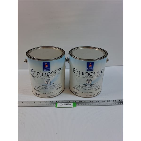 (2) Sherwin Williams Eminence Ceiling Paint - 3.75L Cans - CANNOT SHIP