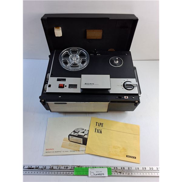 Sony Sony O Matic TC 104A Tapecorder - As Is