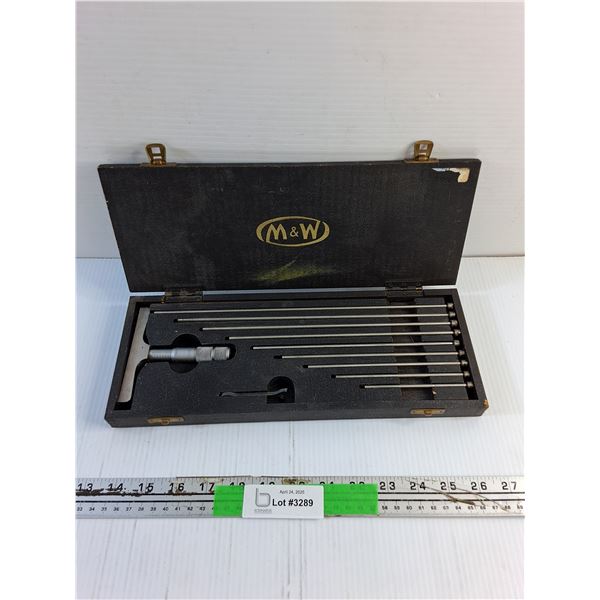Moore and Wright Depth Micrometer
