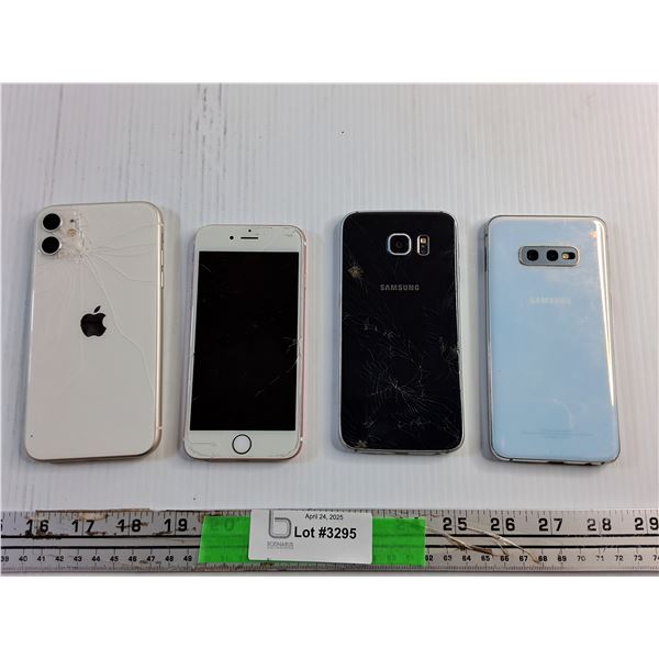 Apple iPhone and Samsung Phones - As Is, Parts