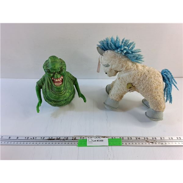 Slimer Coin Bank and Musical Pony Plush