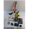 Image 1 : Minecraft Sword, DVD R Disc's, Video Cassettes, Maximizer Controller and Misc