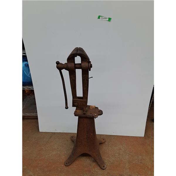 *Vintage Blacksmith Vise - 42" Tall and 4" W Jaw - Cannot Ship