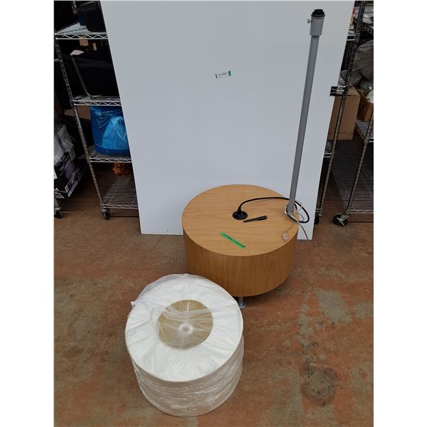 *End Table with Lamp - Cannot Ship - As Is