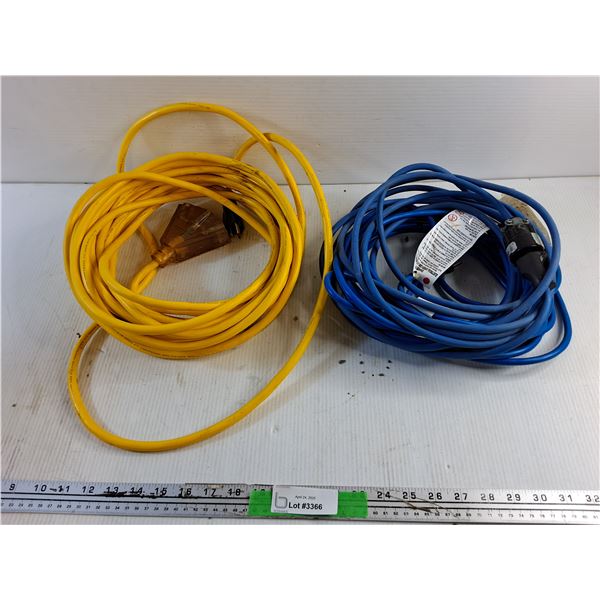 (2) Cord Extensions and Plastic Bucket