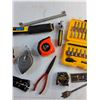 Image 3 : Drill Bit Set, Measuring Tapes, Roofing Stapler, Ratchet Wrench, Chalk Line and Misc