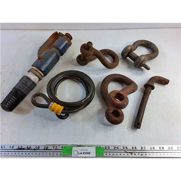 Bike Lock Cable, Pin, Clevises and Water Pump Attachment