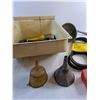 Image 3 : Fuel Funnels, Hammer, Mower Belt, Measuring Tape, Screwdrivers and Misc