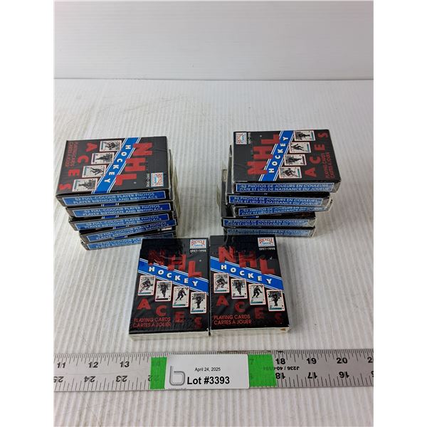 (12) Sets of NHL Playing Cards, 1997-98 Sealed