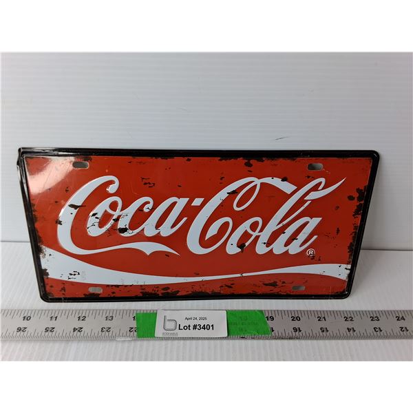 Coca-Cola License Plate
