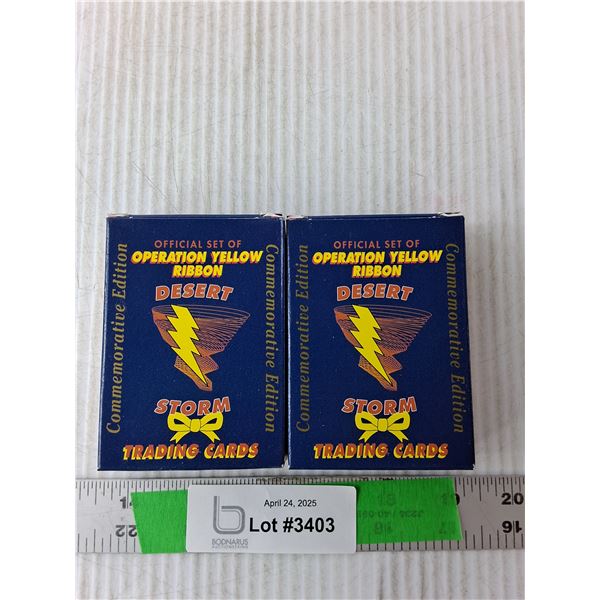 (2) Sets of Commemorative Desert Storm Cards