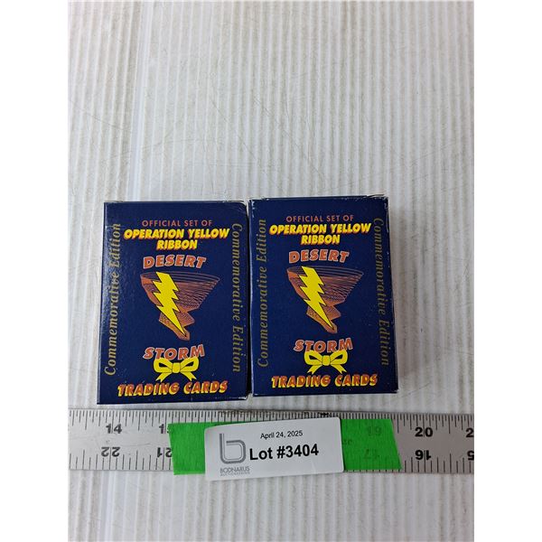 (2) Sets of Commemorative Desert Storm Cards