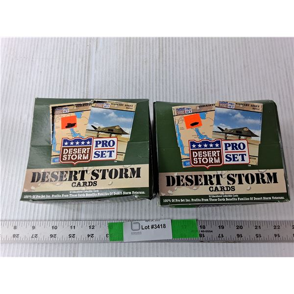 (2) Boxes of Desert Storm Cards