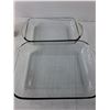 Image 2 : (2) Glass Casserole Dishes Up to 16" Long, Pitcher, Elevator Coin Bank