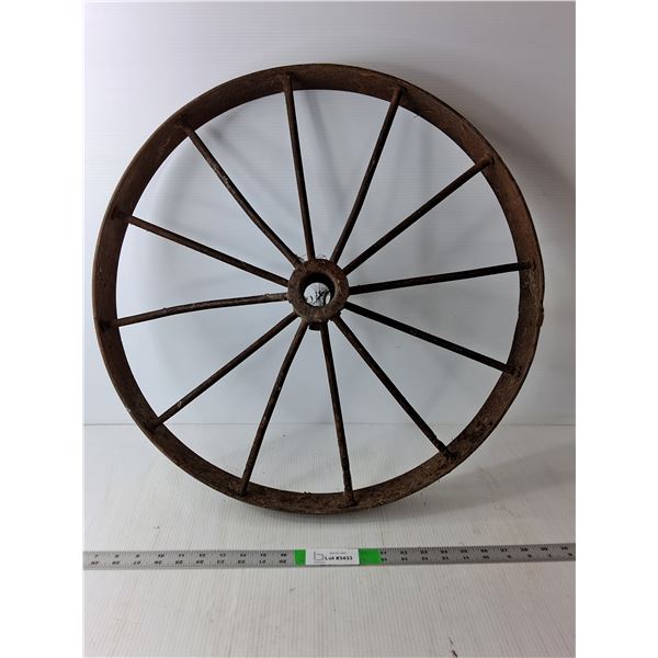 Vintage Wagon Wheel 23.5" Cannot Ship