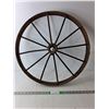 Image 1 : Vintage Wagon Wheel 23.5" Cannot Ship