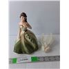 Image 1 : Ceramic 8" Tall Woman Figurine with Storage & Scented Stones