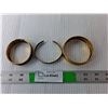Image 1 : (3) Gold Colored Bracelets