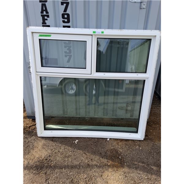 **3 Pane Window with Crank Opening - Cannot Ship
