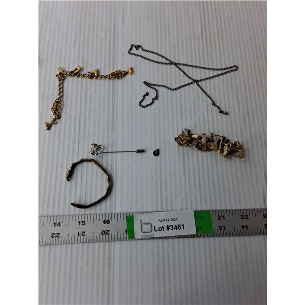 Godzilla Gold Colored Bracelet, Other Jewelry Needs Repair