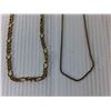 Image 2 : (2) Gold Colored Necklaces