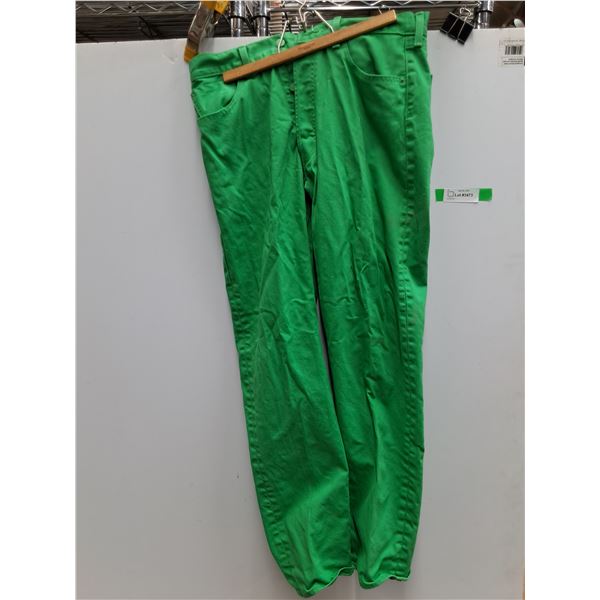 Green Levi Jeans wth Button Fly 36W x 34L