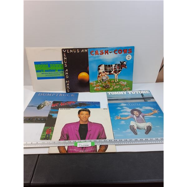 (8) Records: Cash & Cows, Boz Scaggs, Dumptruck, Venus & Mars, Misc