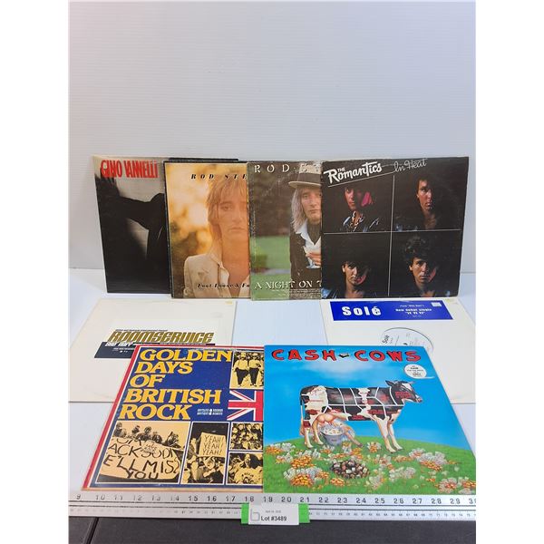 (8) Records: Rod Stewart, Gino Vannelli, Cash & Cows, Golden Days, Misc