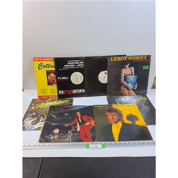 (8) Records: Cottonpickers, Rocky Burnette, Rod Stewart, Misc