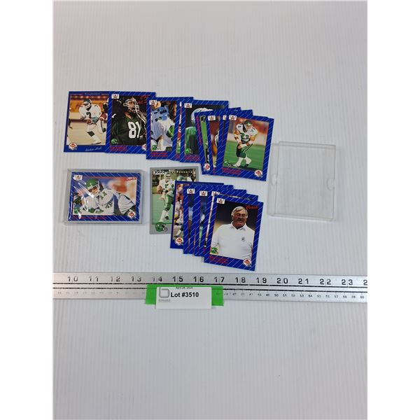 Saskatchewan Roughriders Football Trading Cards 1991-92 Set in Case