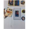 Image 2 : Lot: Football Cards,  WWE Stickers, Indiana Jones Cards, Michael Jackson Sticker, Star Trek Tokens &
