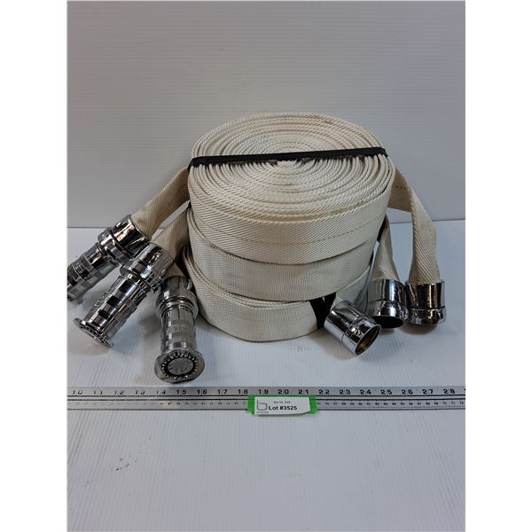 (3) Fire Hoses w/Spray Ends - Pick-Up Preferred
