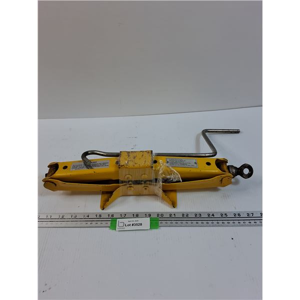 Yellow Hand Crank Scissor Jack- CANNOT SHIP