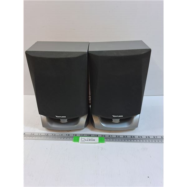 (2) Venturer Stereo Speakers - Consigner States Works