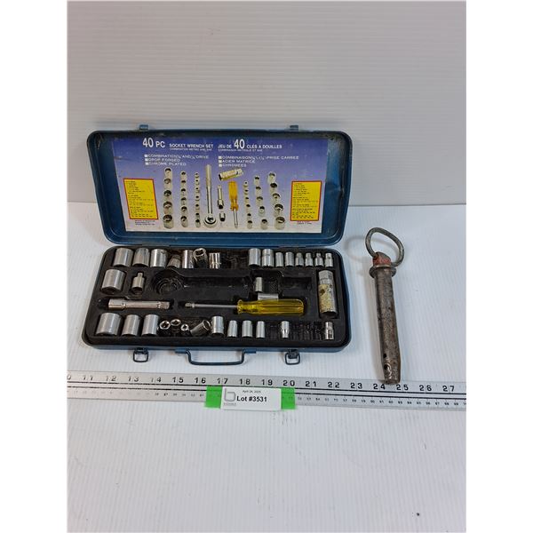 Various Socket Set in Case & Hitch Pin