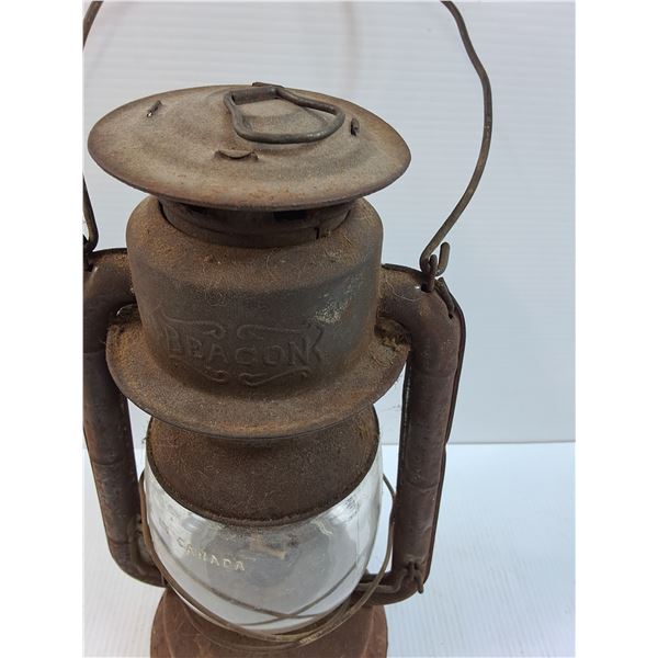 Vintage Beacon Lantern (Missing Cap) - Some Wear